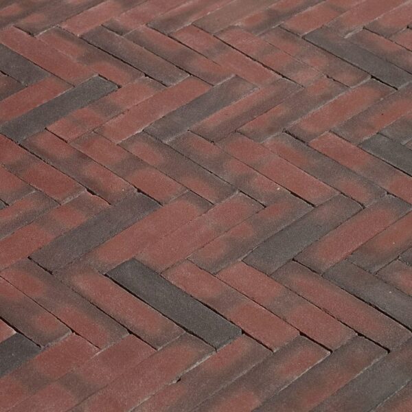 Novoton Getrommeld Waalf. Bezand Bruin/Rood