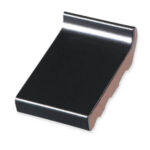 Raamdorpel 16cm Zwart Verglaasd