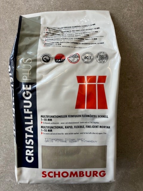 Voegmortel Plus Titan Grijs 1-10mm - 5kg